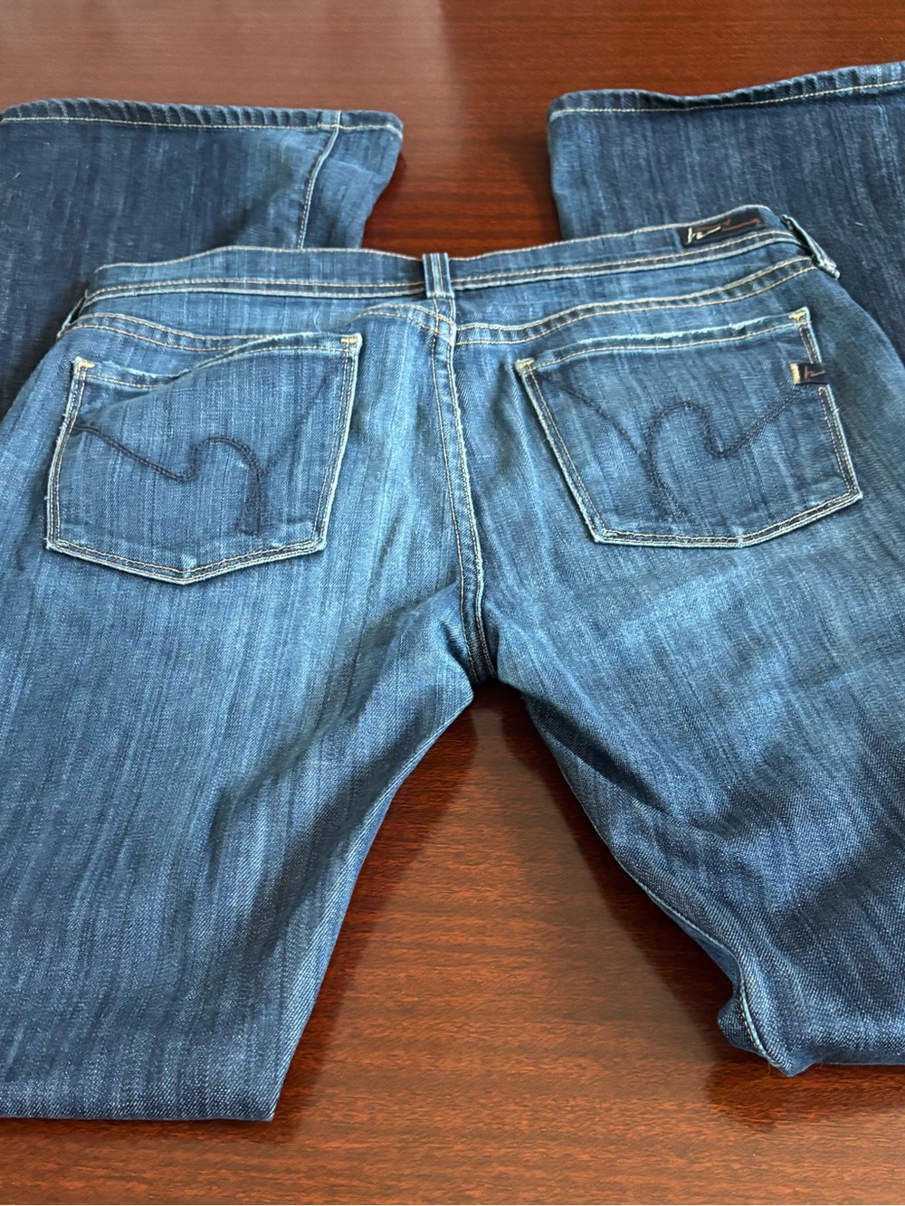 Citizens Of Humanity Dark Blue Flare Jeans Size 27 Ingrid #002 Low Waist - Picture 9 of 9